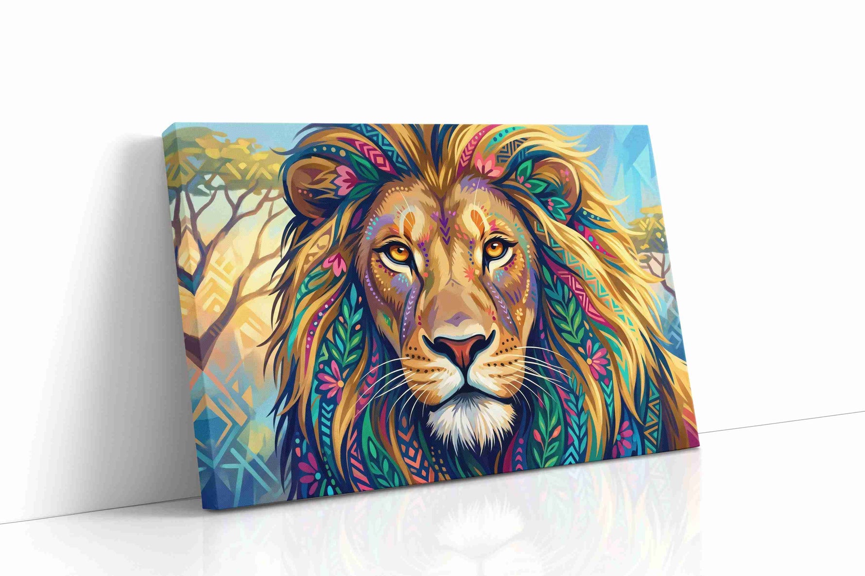 Vibrant Majesty II animals canvas print gallery-wrapped landscape canvas studio shot