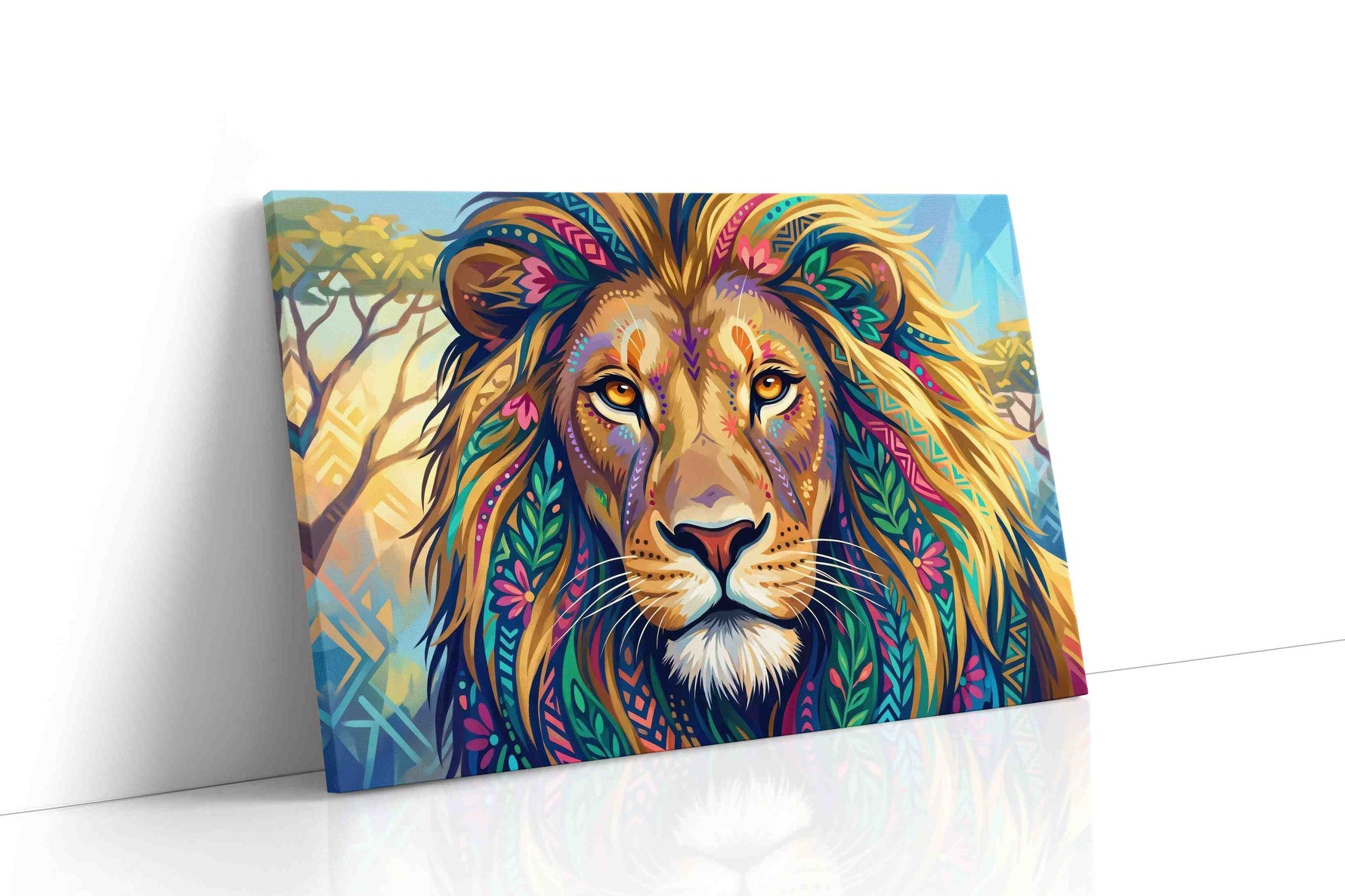 Vibrant Majesty II animals canvas print, gallery-wrapped, ready to hang