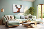 Vibrant Majesty III animals canvas print, hanging on wall
