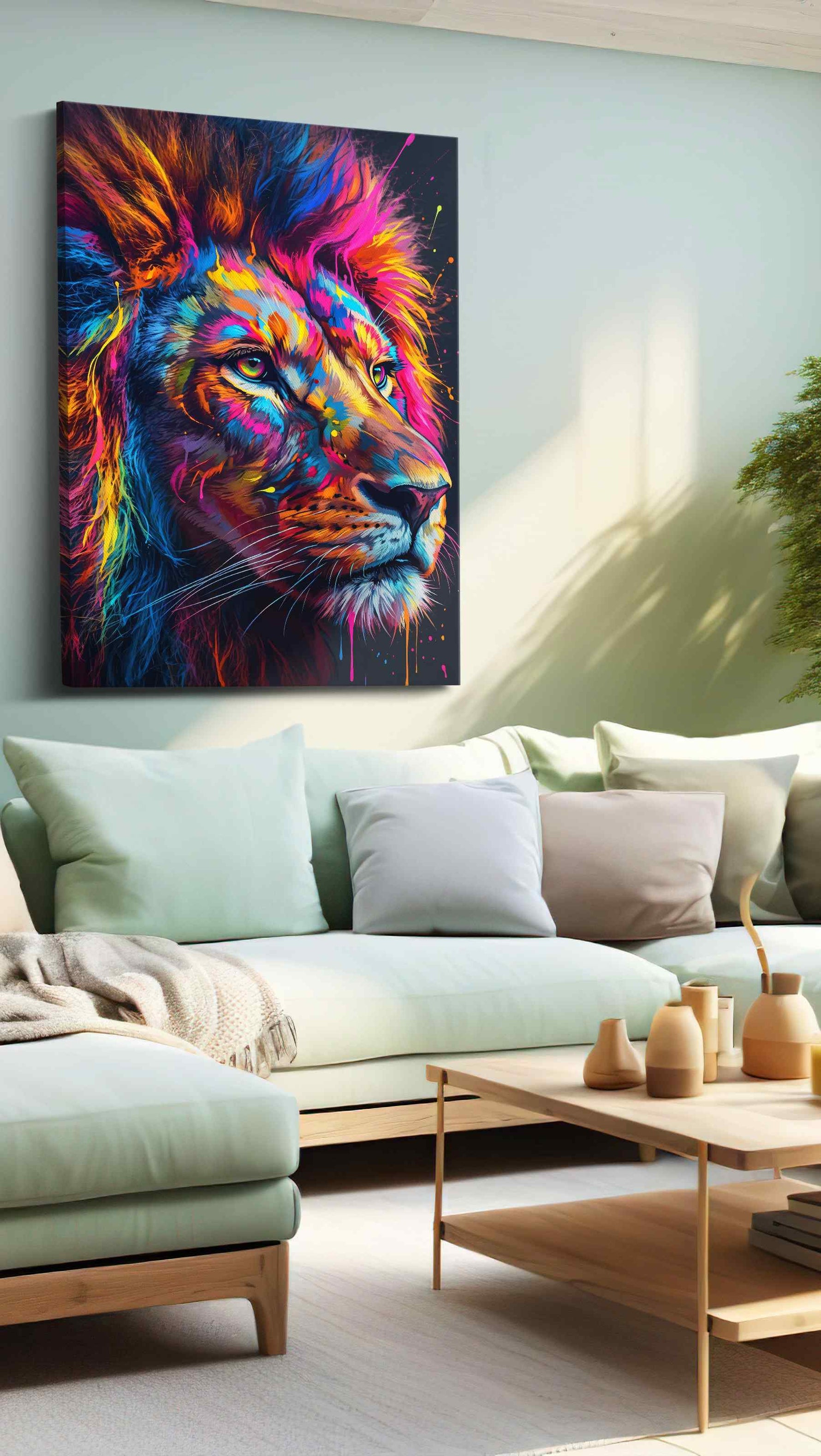 Vibrant Majesty IV (Animals) - Cats, Cat Wall Art, Cat Canvas Print, Cat Lover Gift