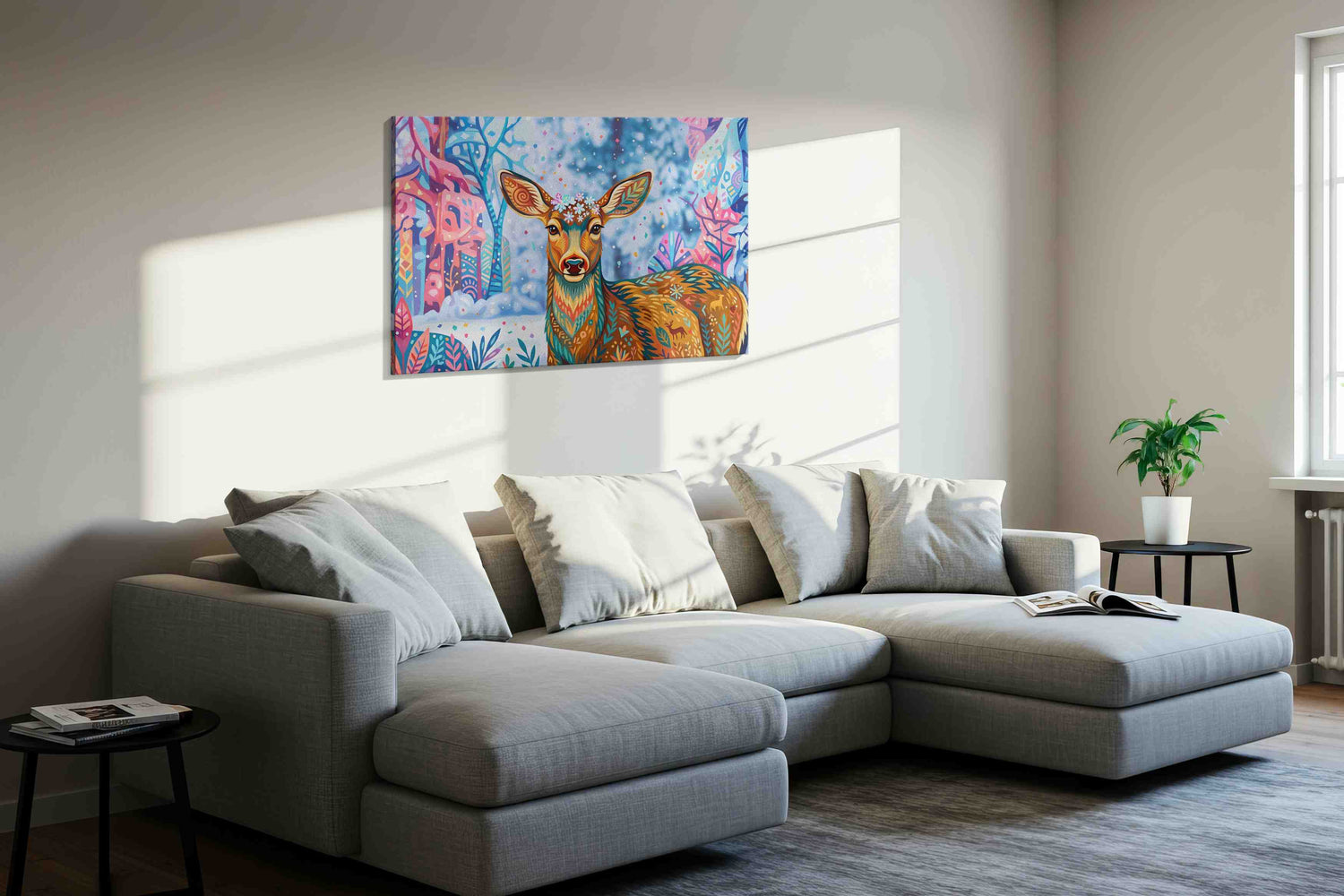 Whimsical Woodland Grace (Animals) - Animal Wall Art, Wildlife Canvas Print, Animal Lover Decor