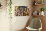 Whispers of the Wild Lynx animals canvas print, displayed in a living room