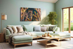 Whispers of the Wild Lynx (Animals) - Animal Wall Art, Wildlife Canvas Print, Animal Lover Decor in a hung canvas mockup