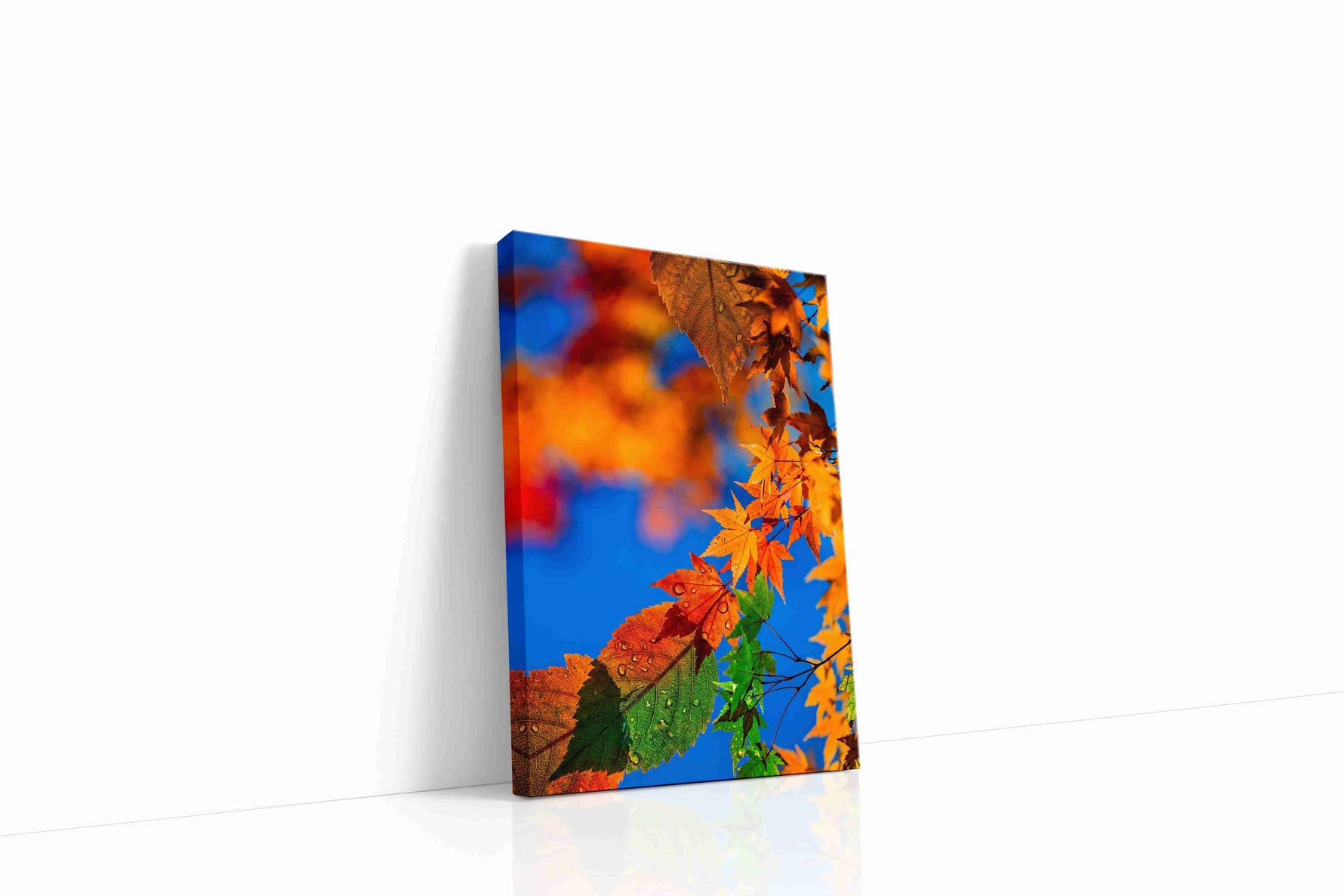 Eternal Autumn Symphony leaves canvas print, gallery-wrapped, ready to hang