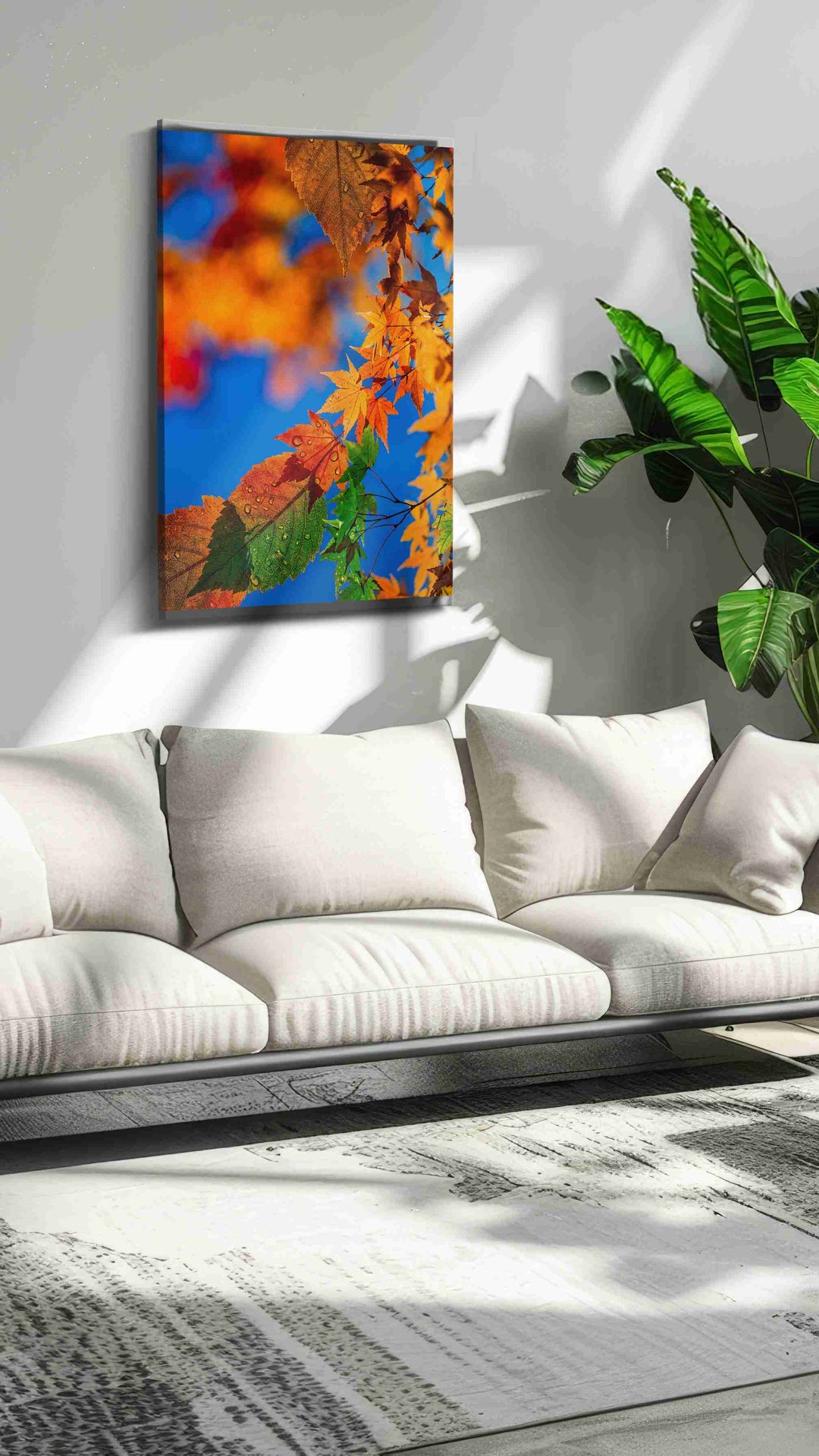 Eternal Autumn Symphony (Autumn) - Leaves, Leaf Wall Art, Botanical Canvas Print, Nature Decor