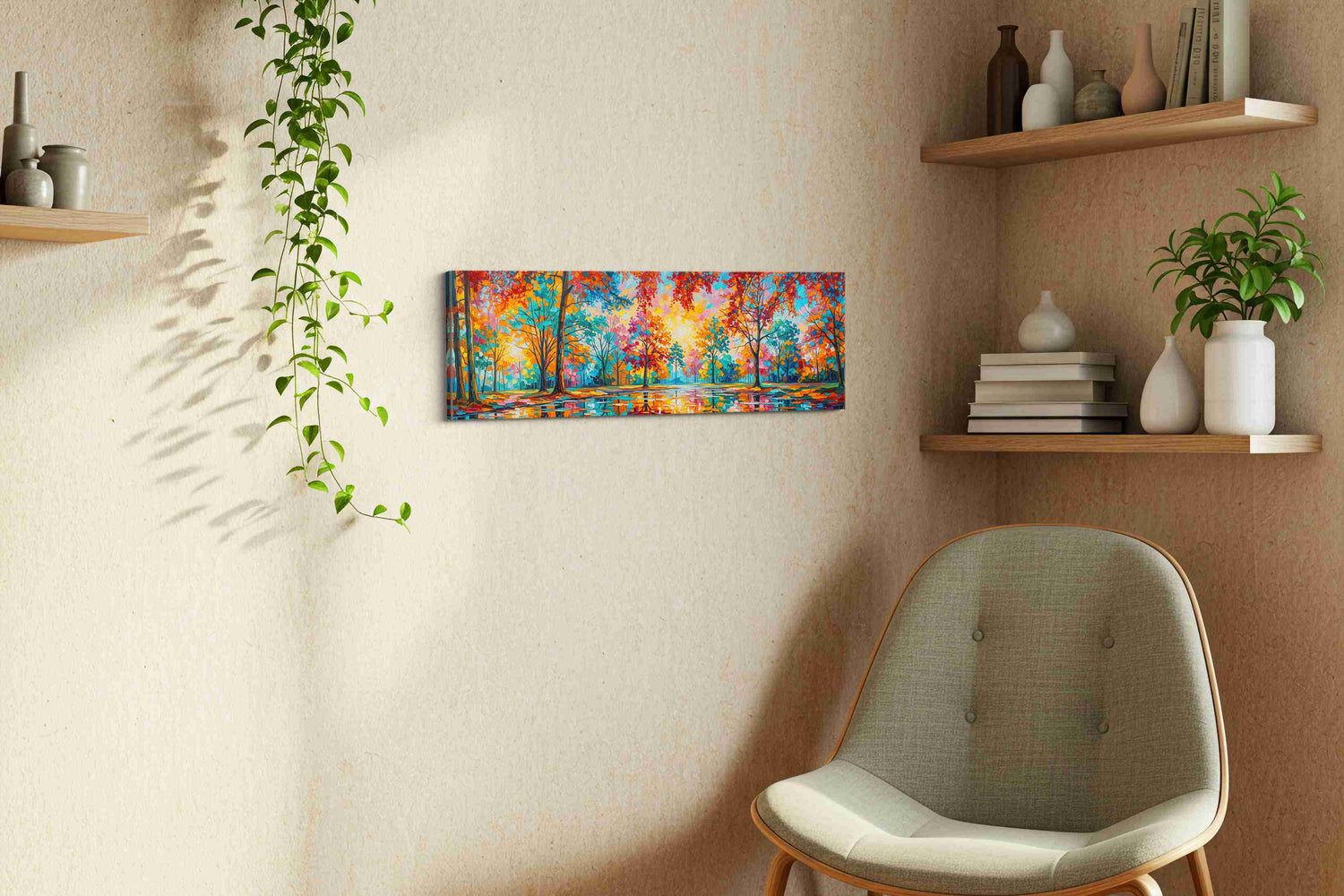 Ethereal Autumn Symphony (Autumn) - Nature, Nature Wall Art, Scenic Canvas Print, Natural Landscape Art