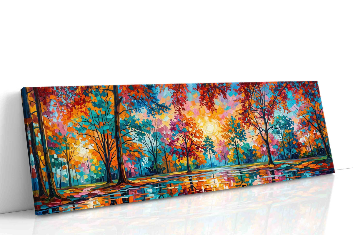 Ethereal Autumn Symphony (Autumn) - Nature, Nature Wall Art, Scenic Canvas Print, Natural Landscape Art gallery-wrapped landscape canvas studio shot