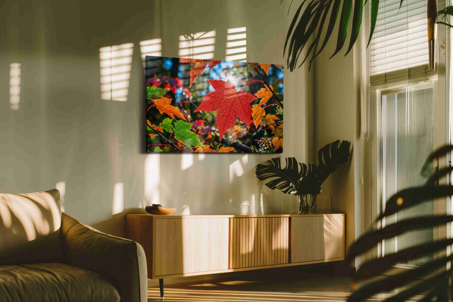 Radiant Autumn Symphony (Autumn) - Leaves, Leaf Wall Art, Botanical Canvas Print, Nature Decor