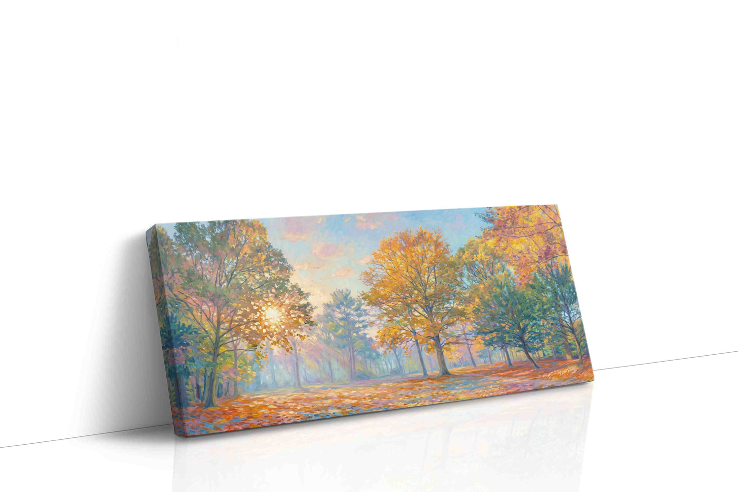 Whispers of Autumn Dawn nature canvas print, gallery-wrapped, ready to hang