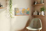 Whispers of Autumn Dawn nature canvas print, displayed in a living room