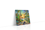 Tropical Dawn Harmony nature canvas print, gallery-wrapped, ready to hang