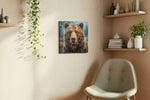 Gaze of the Wild Guardian (Bears) - Bear Wall Art, Wildlife Canvas Print, Nature Animal Art