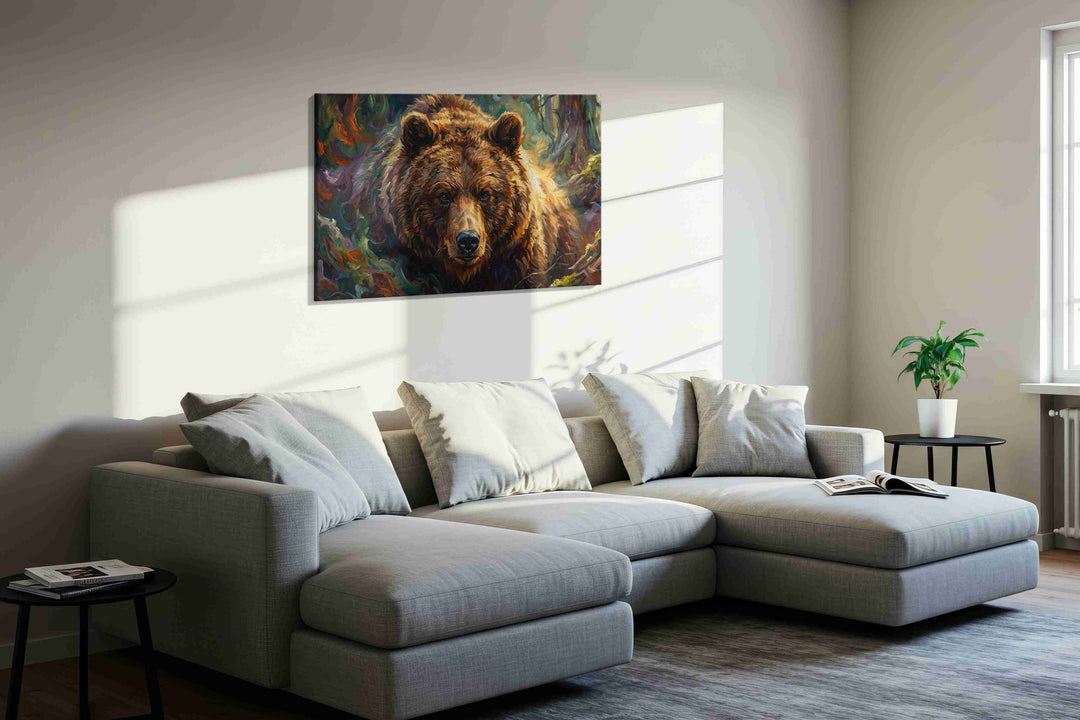 Majestic Wilderness Guardian (Bears) - Bear Wall Art, Wildlife Canvas Print, Nature Animal Art