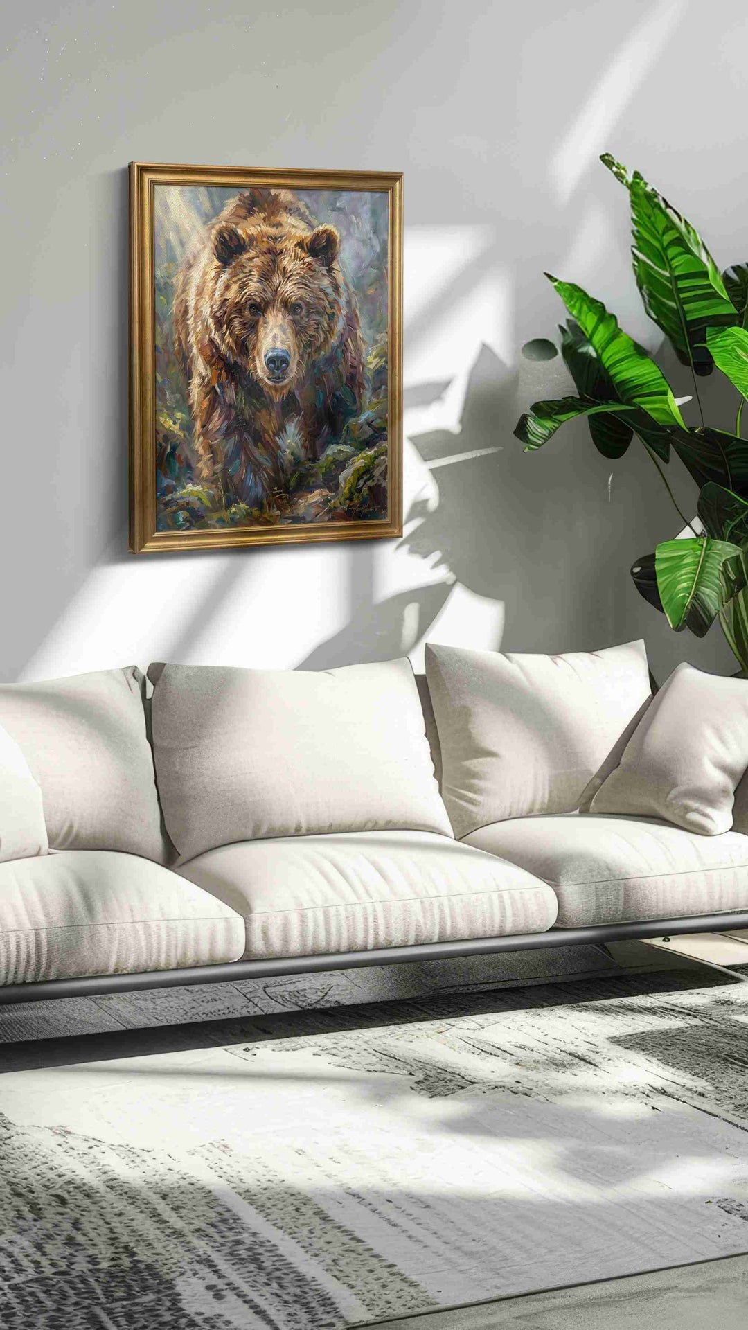 Majestic Wilderness Guardian II (Bears) - Bear Wall Art, Wildlife Canvas Print, Nature Animal Art