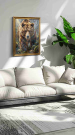 Majestic Wilderness Guardian II (Bears) - Bear Wall Art, Wildlife Canvas Print, Nature Animal Art