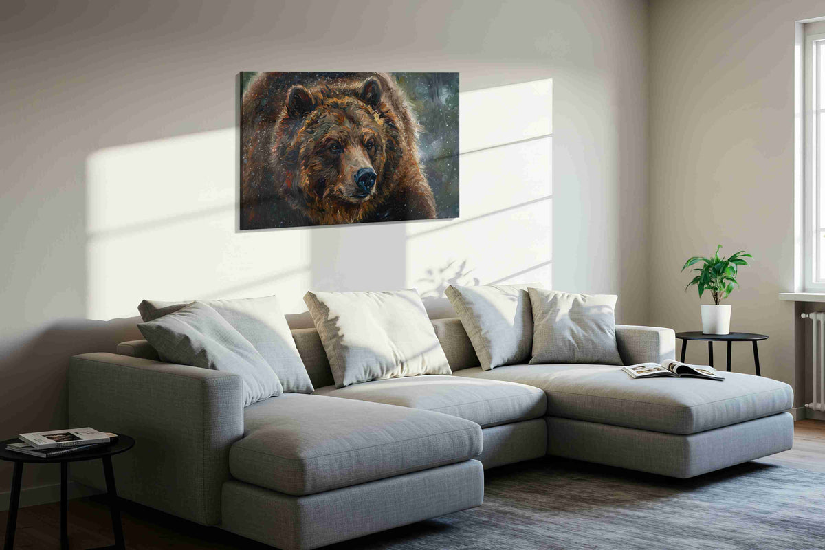 Majestic Wilderness Guardian III bears canvas print, gallery-wrapped, ready to hang — view 2
