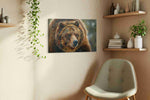Majestic Wilderness Guardian III bears canvas print, hanging on wall
