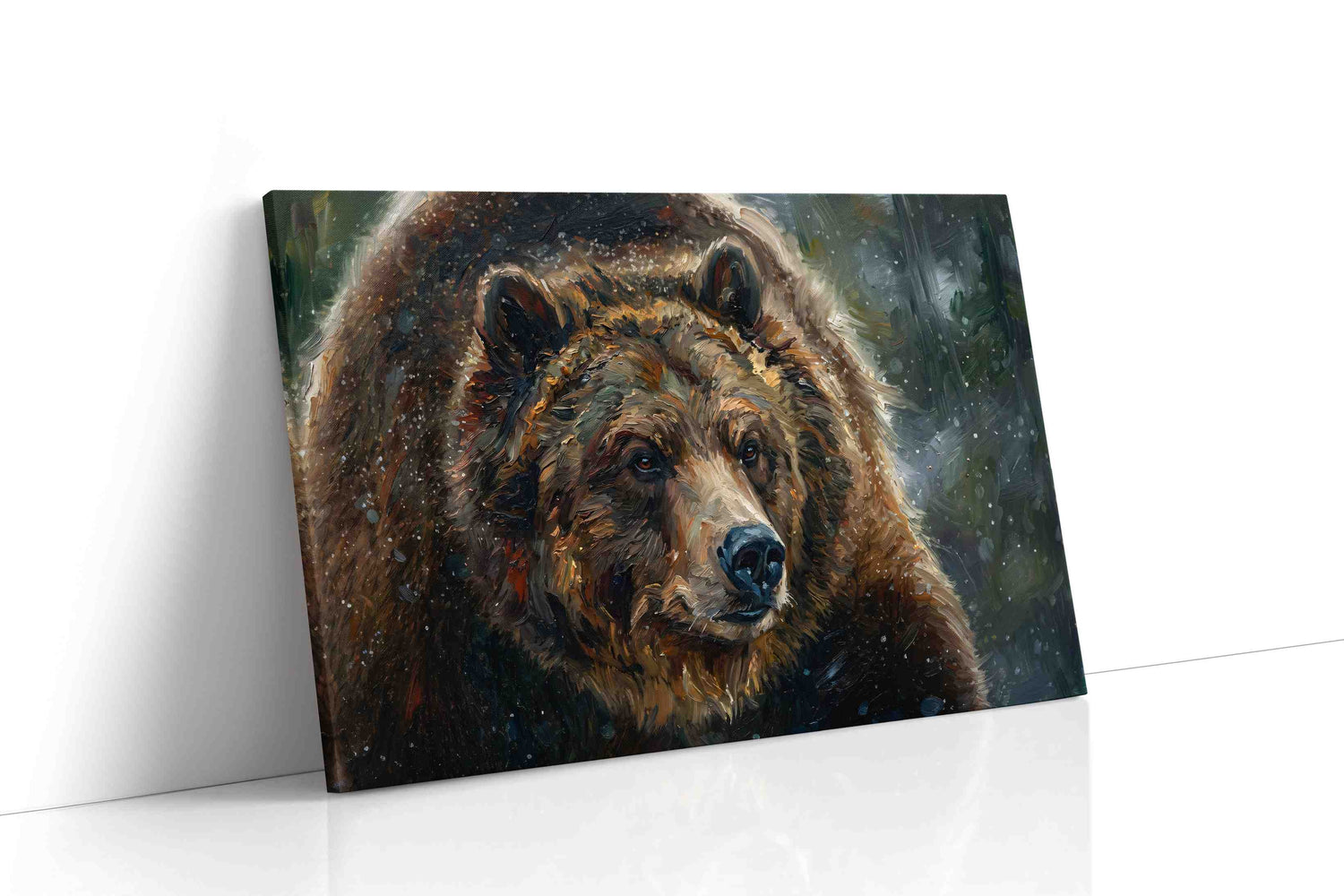 Majestic Wilderness Guardian III bears canvas print, gallery-wrapped, ready to hang