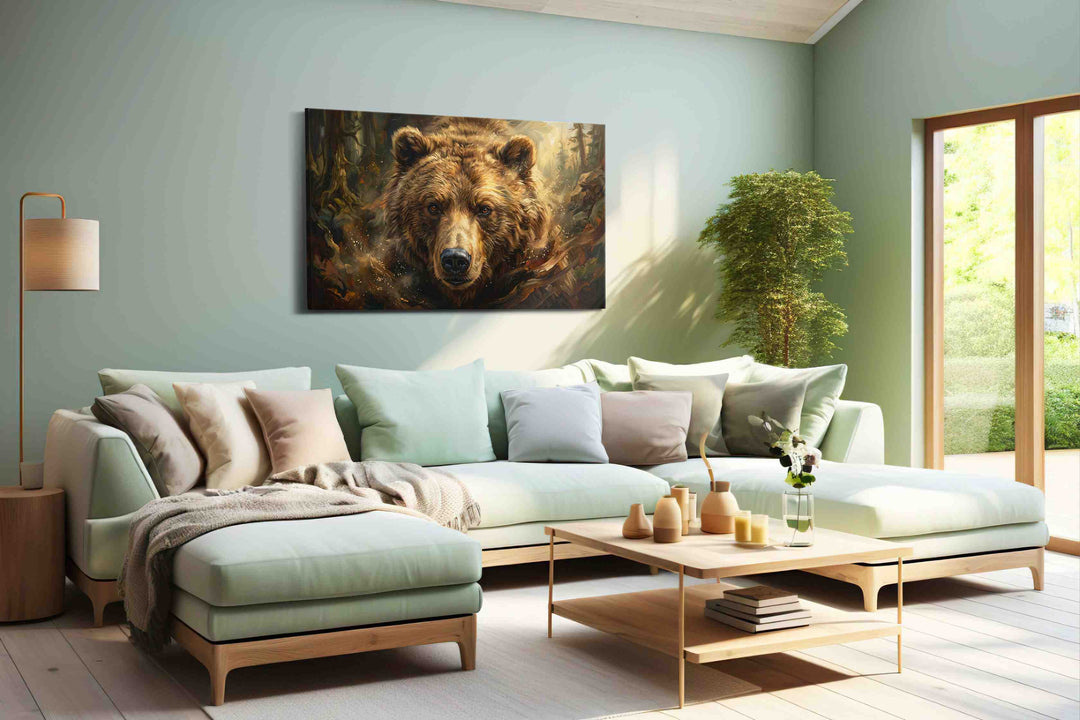 Majestic Wilderness Guardian IV (Bears) - Bear Wall Art, Wildlife Canvas Print, Nature Animal Art