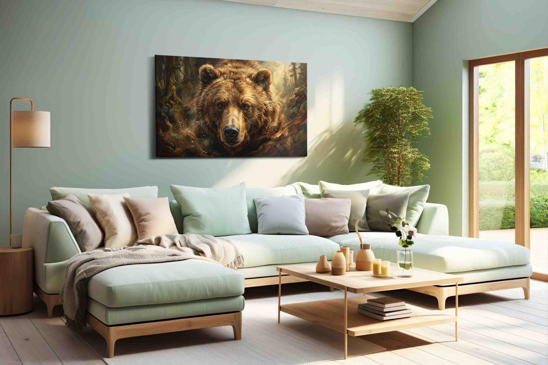 Majestic Wilderness Guardian IV (Bears) - Bear Wall Art, Wildlife Canvas Print, Nature Animal Art