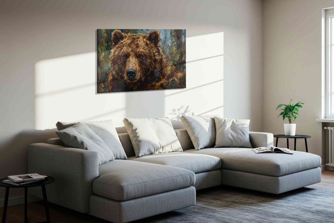 Through the Eyes of the Bear (Bears) - Bear Wall Art, Wildlife Canvas Print, Nature Animal Art