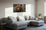 Through the Eyes of the Bear (Bears) - Bear Wall Art, Wildlife Canvas Print, Nature Animal Art
