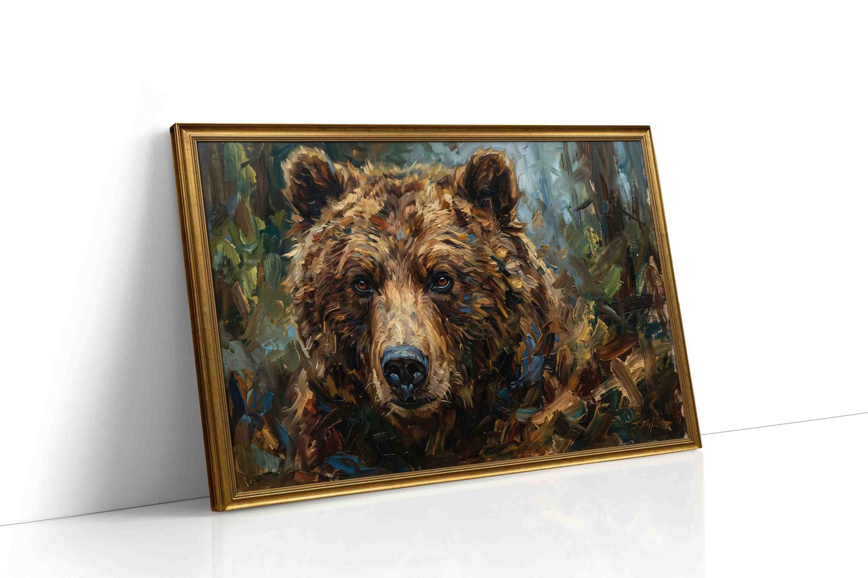 Through the Eyes of the Bear bears canvas print, gallery-wrapped, ready to hang