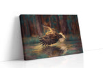 Majestic Flight Over Reflections animals canvas print, gallery-wrapped, ready to hang
