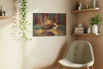 Majestic Flight Over Reflections (Birds) - Animals, Animal Wall Art, Wildlife Canvas Print, Animal Lover Decor