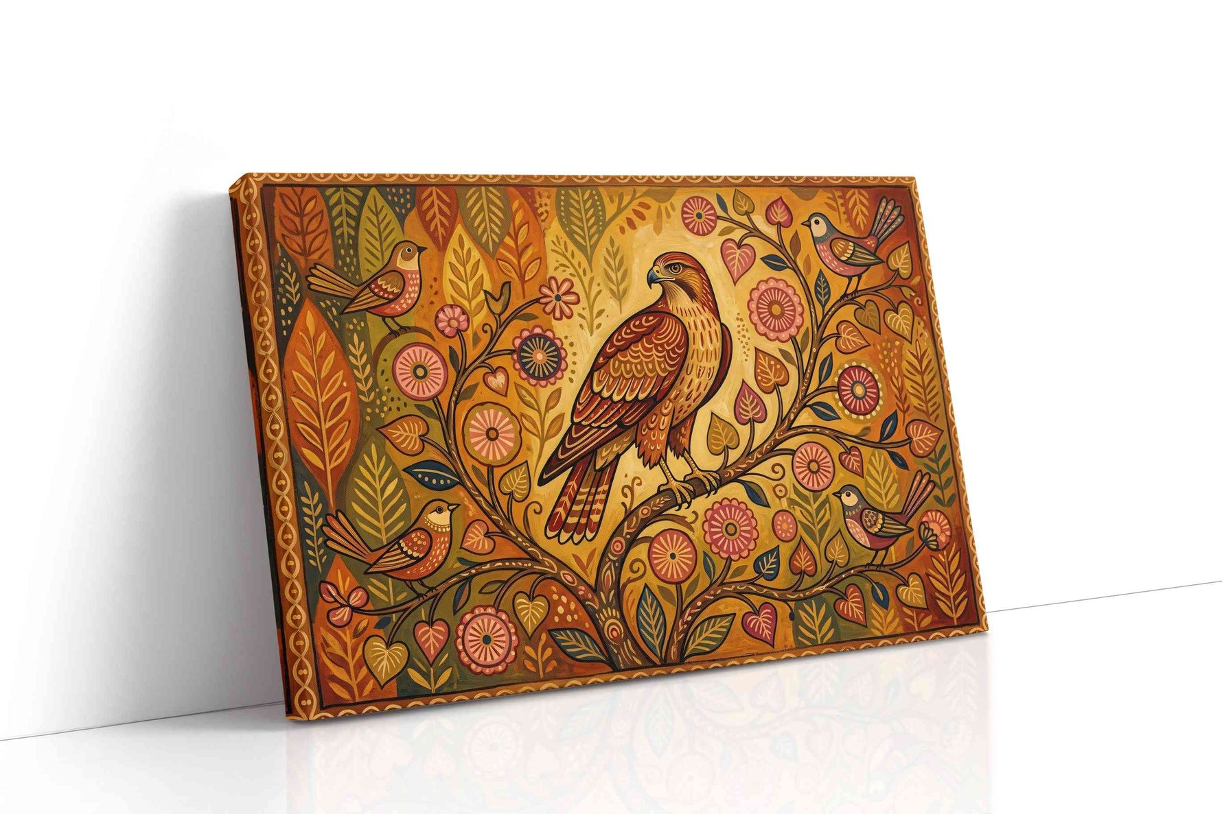 Majestic Harmony of Autumn Avians (Birds) - Bird Wall Art, Avian Canvas Print, Nature Bird Art gallery-wrapped landscape canvas studio shot