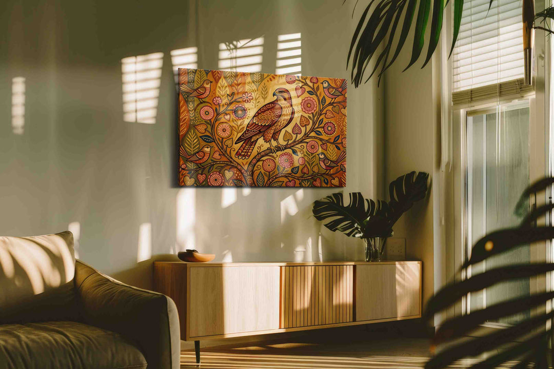 Majestic Harmony of Autumn Avians (Birds) - Bird Wall Art, Avian Canvas Print, Nature Bird Art