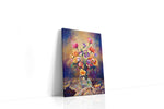 Ebullient Bloom Symphony floral canvas print gallery-wrapped portrait canvas studio shot