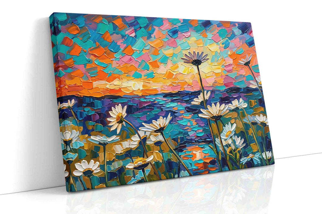 Twilight Petals Symphony (Floral) - Nature, Nature Wall Art, Scenic Canvas Print, Natural Landscape Art