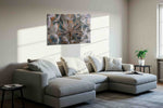 Whisper of the Dandelion nature canvas print in a living room scene