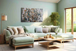 Whisper of the Dandelion nature canvas print, hanging on wall