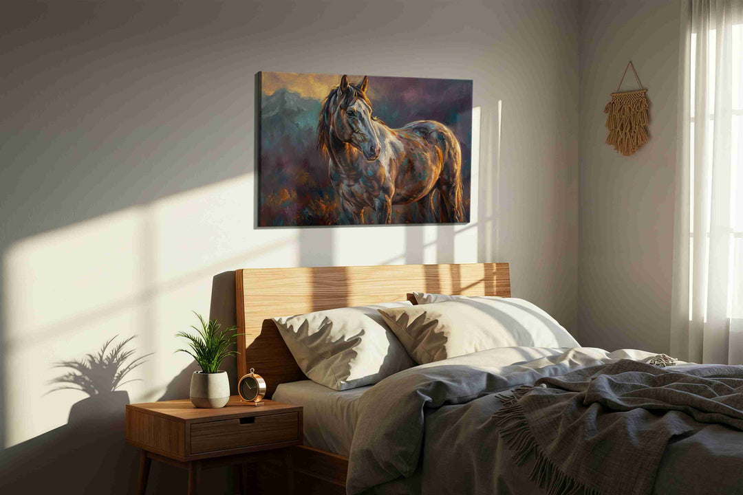 Majestic Equine Dusk (Horses) - Animals, Animal Wall Art, Wildlife Canvas Print, Animal Lover Decor