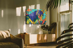 Vibrant Equine Dreams animals canvas print, on wall, lifestyle preview