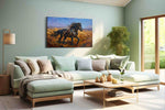 Wild Majesty in Motion (Horses) - Horse Wall Art, Equine Canvas Print, Western Decor