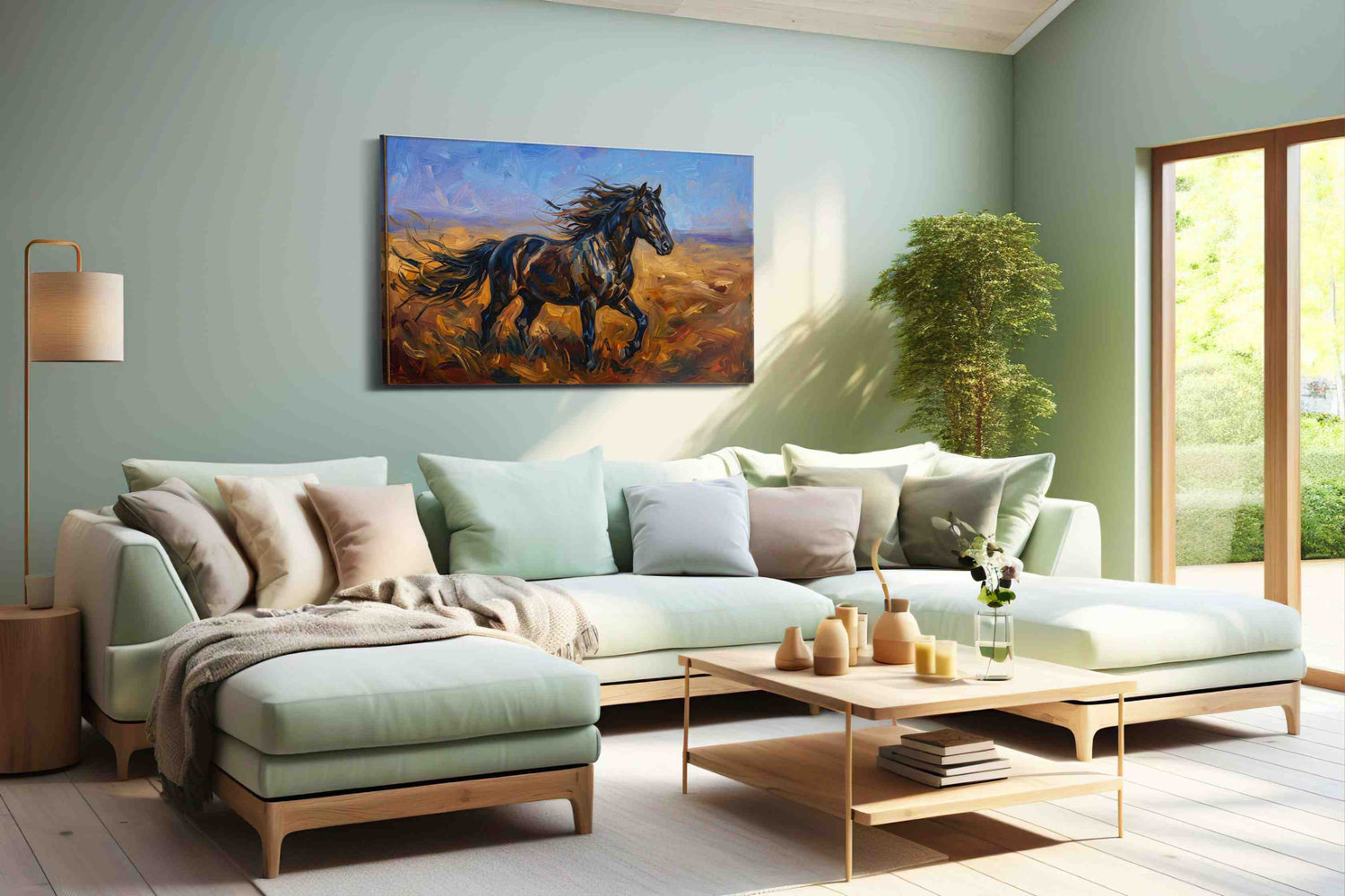 Wild Majesty in Motion (Horses) - Horse Wall Art, Equine Canvas Print, Western Decor