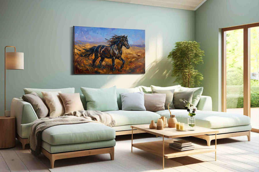 Wild Majesty in Motion (Horses) - Horse Wall Art, Equine Canvas Print, Western Decor