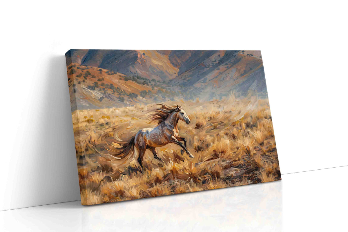 Wild Spirit Gallop horses canvas print gallery-wrapped landscape canvas studio shot