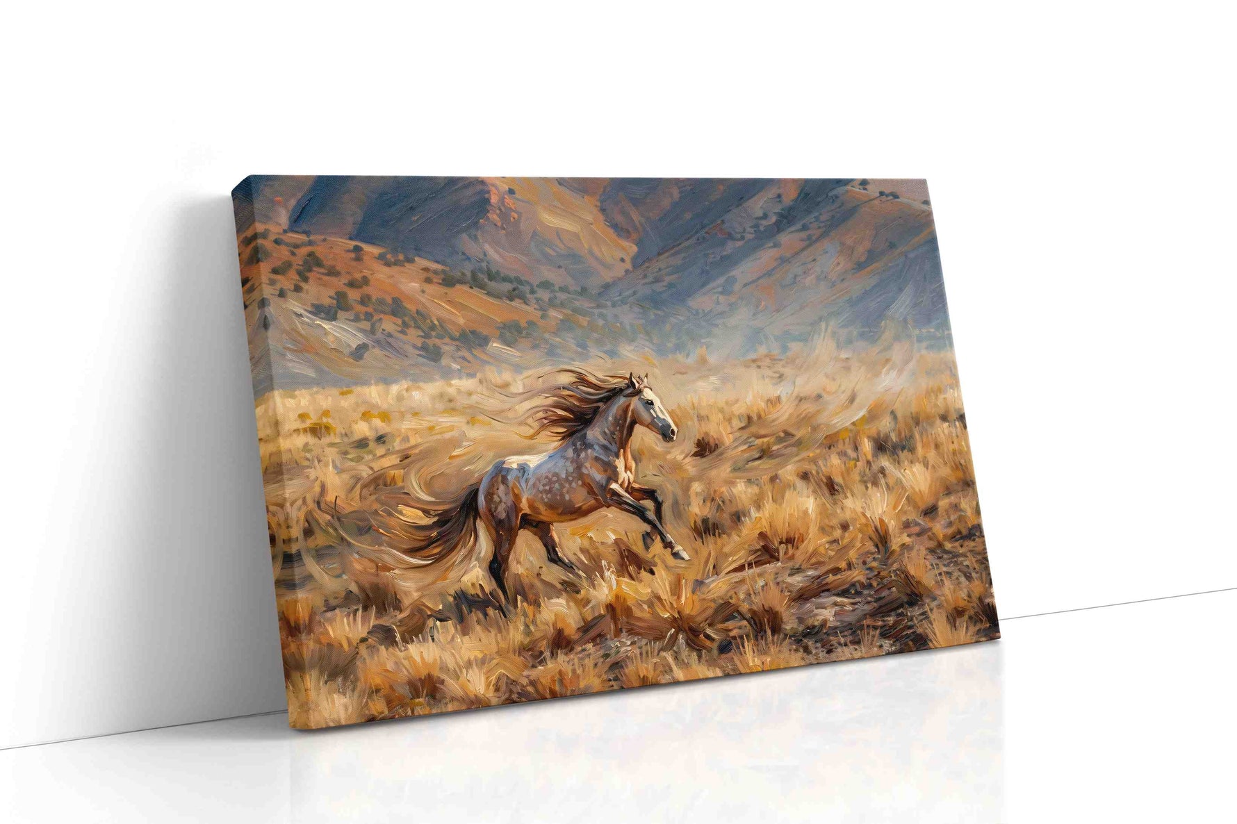 Wild Spirit Gallop horses canvas print gallery-wrapped landscape canvas studio shot