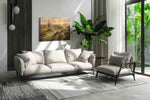 Desert Glow Serenade landscape canvas print in a modern interior mockup