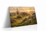 Desert Glow Serenade landscape canvas print, gallery-wrapped, ready to hang