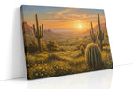 Desert Serenity at Sunset (Landscape) - Nature, Nature Wall Art, Scenic Canvas Print, Natural Landscape Art