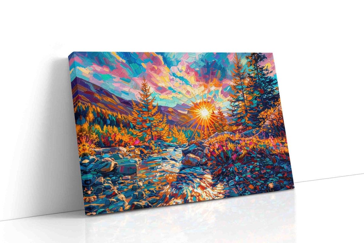 Eternal Radiance in Autumn nature canvas print, gallery-wrapped, ready to hang
