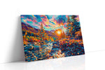 Eternal Radiance in Autumn nature canvas print gallery-wrapped landscape canvas studio shot