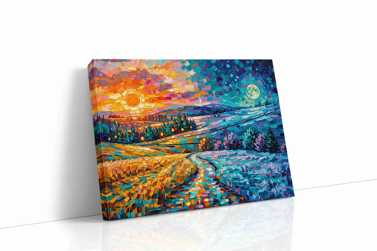 Eternal Twilight Symphony nature canvas print, gallery-wrapped, ready to hang
