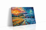 Eternal Twilight Symphony nature canvas print gallery-wrapped landscape canvas studio shot
