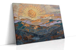 Golden Dawn Over Mountains (Landscape) - Nature, Nature Wall Art, Scenic Canvas Print, Natural Landscape Art